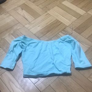Baby Blue Crop Top